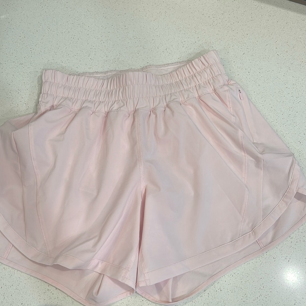 Lululemon Pink hotty hot shorts. Womens size 6.